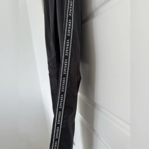 Versace Logo Track Pants Nylon Joggers